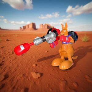 2004 Fisher Price Rescue Hero’s Wilderness Jabs the Kangaroo 6”